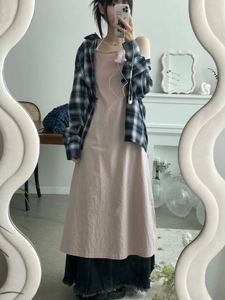 Maxi Skirt Denim Long Skirt 2size