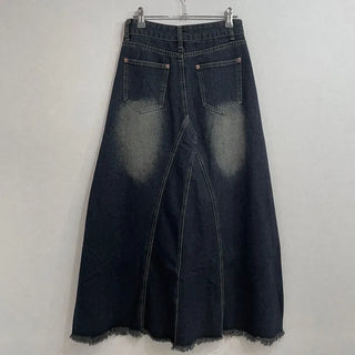 Maxi Skirt Denim Long Skirt 2size