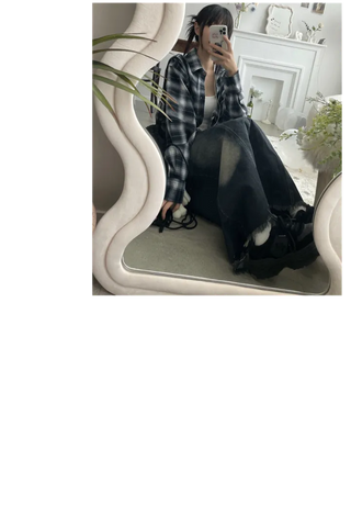 Maxi Skirt Denim Long Skirt 2size