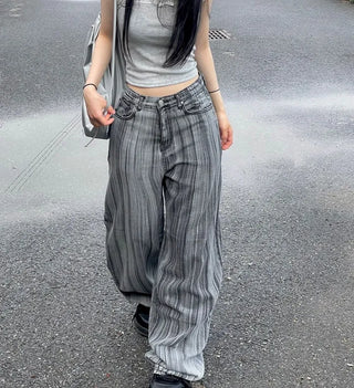 Mori Brush Wash Wide Denim Pants