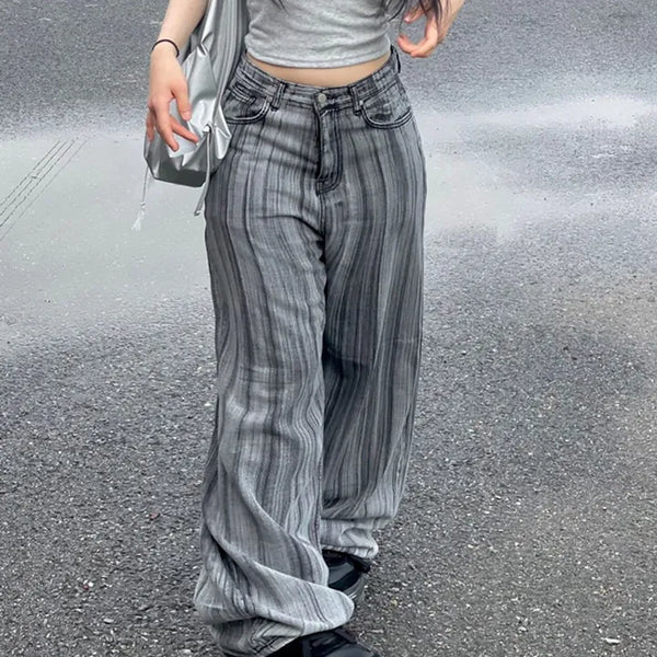 Mori Brush Wash Wide Denim Pants