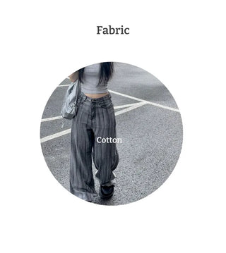 Mori Brush Wash Wide Denim Pants