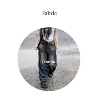 Kobe Sand Washed Deep Blue Wide Denim 2size