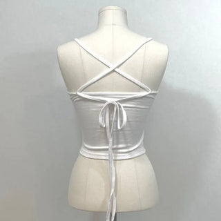 DIEN X Long Strap Ribbon Halter Neck Sleeveless