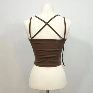 DIEN X Long Strap Ribbon Halter Neck Sleeveless