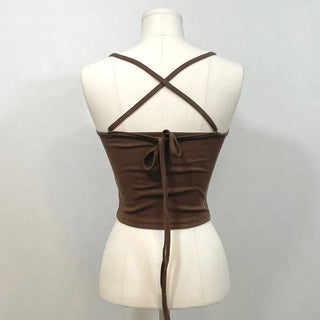 DIEN X Long Strap Ribbon Halter Neck Sleeveless