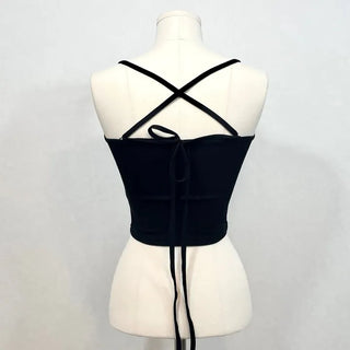 DIEN X Long Strap Ribbon Halter Neck Sleeveless