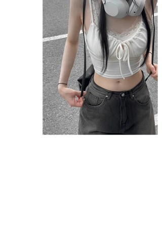Sharo shirring ribbon bustier sleeveless