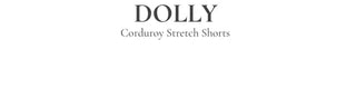 Dolly Corduroy Golden High-Waist Shorts