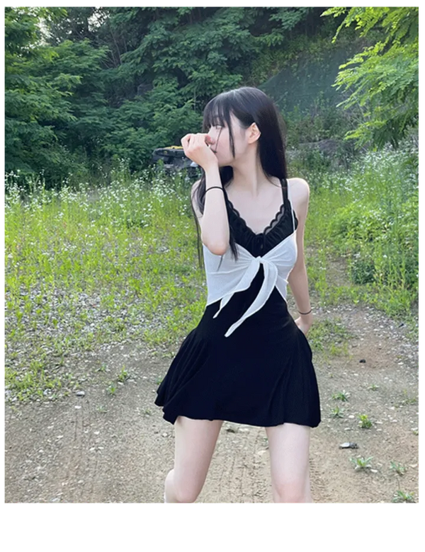 Casey Sleeveless Bustier Mini One-Piece