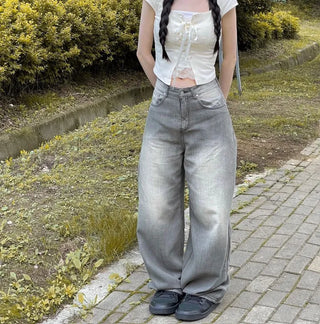 Cooling Vintage Wide Denim Pants
