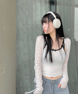 Rica Lace See-Through Bolero Warmer Cardigan