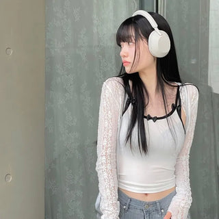 Rica Lace See-Through Bolero Warmer Cardigan