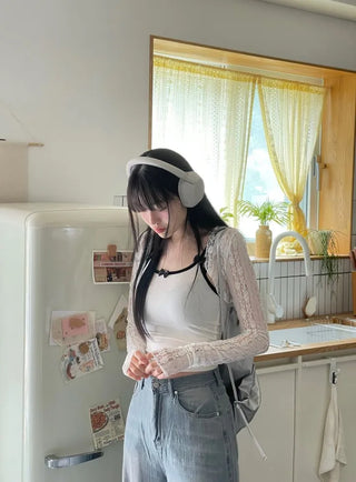 Rica Lace See-Through Bolero Warmer Cardigan