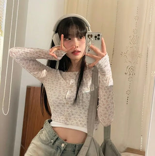 Dish Layered Halter Neck Crop Nashi