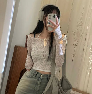 Dish Layered Halter Neck Crop Nashi