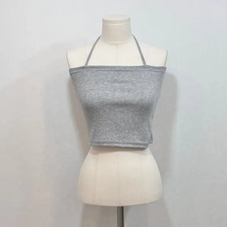 Dish Layered Halter Neck Crop Nashi