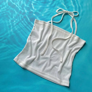Dish Layered Halter Neck Crop Nashi