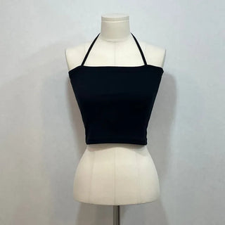 Dish Layered Halter Neck Crop Nashi