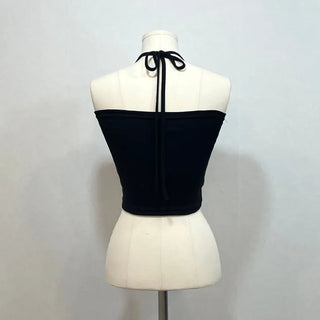 Dish Layered Halter Neck Crop Nashi
