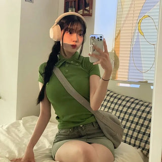 Kio denim washed mini skirt