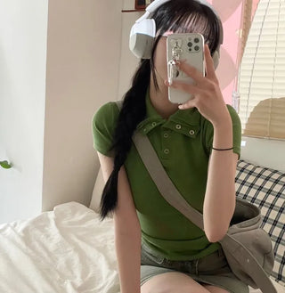 Kio denim washed mini skirt