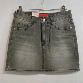 Kio denim washed mini skirt