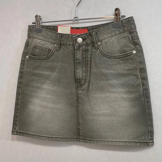Kio denim washed mini skirt