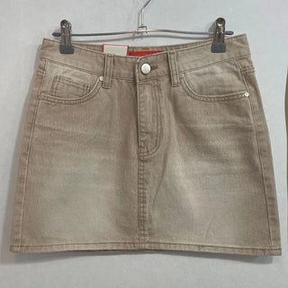 Kio denim washed mini skirt