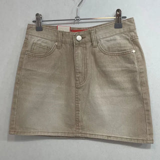 Kio denim washed mini skirt