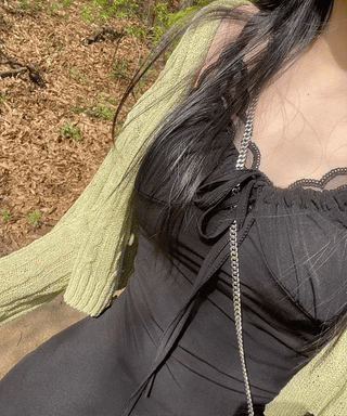 Casey shirring side-slit sleeveless bustier long one-piece dress