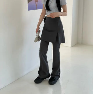 Vivi tight fit collar crop pintuck shirt