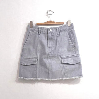Cool Kitsch Cargo Cut Cotton Skirt in