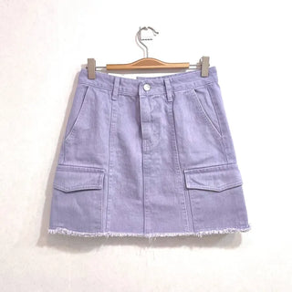 Cool Kitsch Cargo Cut Cotton Skirt in