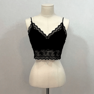 Pla Lace Bustier Layered Bra Top