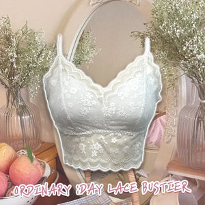 Pla Lace Bustier Layered Bra Top