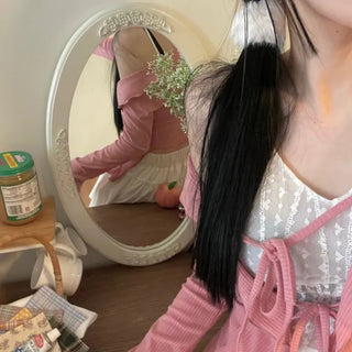 Line Cancan satin ruffle back banding skirt pants