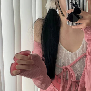 Line Cancan satin ruffle back banding skirt pants