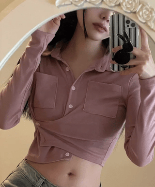 Roti Side Sand Washed Loose Wide Denim Long Pants