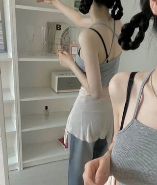 Amy X Strappy Golji Crop Sleeveless Top