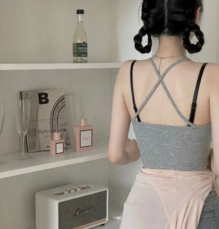 Amy X Strappy Golji Crop Sleeveless Top