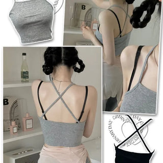 Amy X Strappy Golji Crop Sleeveless Top