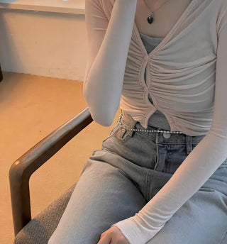 Amy X Strappy Golji Crop Sleeveless Top