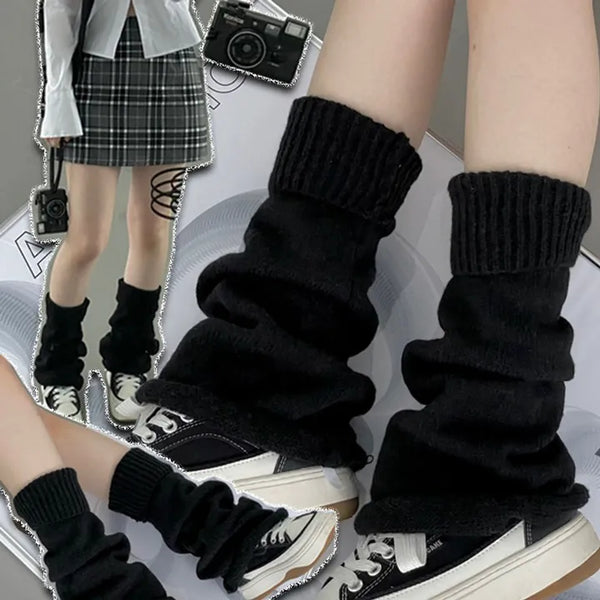 Rigo Shibori Loose Knit Leg Warmers