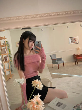 Dylan Pleated Button Wrap Back Banding Skirt Pants