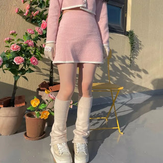 Colorful lettering patch touch gloves