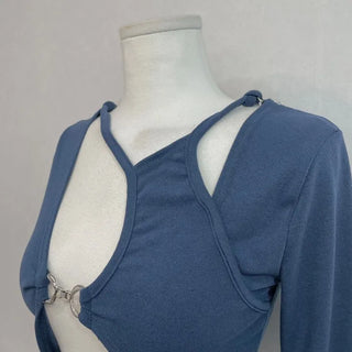 Keen Chain Strap Team Crop Cardigan