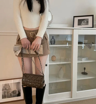 Bedi Embroidered Fluffy Button-Up Knit