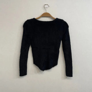 Bedi Embroidered Fluffy Button-Up Knit