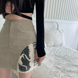 Velour X-string Ribbon Strap Warmer Long Sleeve Crop Top